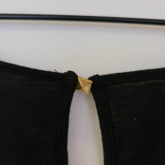 Lane Bryant Striped Tank Top Black and White - Picture 3 of 4